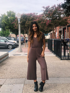 MOCHA JUMPSUIT