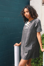 Load image into Gallery viewer, CHAMBRAY DENIM TUNIC DRESS