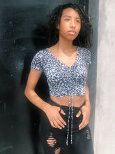 Load image into Gallery viewer, cheetah print crop top