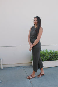 ARMY GREEN JUMPSUIT