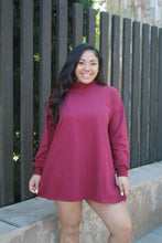 Load image into Gallery viewer, BRI BURGUNDY DRESS