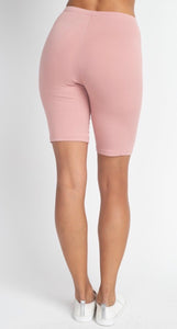 MAUVE BIKER SHORTS