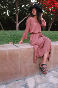 CARA CAMEL DRESS