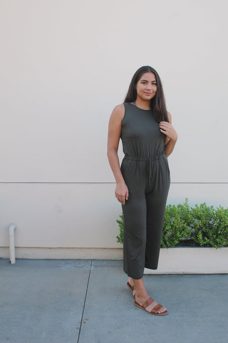 ARMY GREEN JUMPSUIT