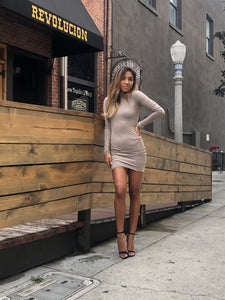 SANDY STONE LONG SLEEVE DRESS