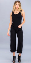 Load image into Gallery viewer, WHITNEY WIDE LEG BLACK JUMPSUIT