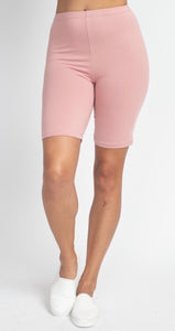 MAUVE BIKER SHORTS